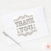  typografie dank u stickers (Envelop)