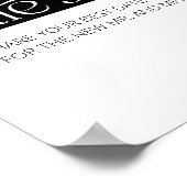 Typografie datum nachtelijke ideeën. Datum jar bru Poster (Hoek)