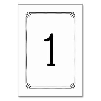 Typografie Flair Zwart-wit RSVP Kaart
