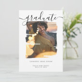 Typografie Foto aangepast Afstuderen Kaart (Staand voorkant)