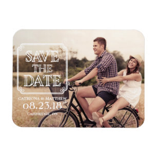  typografie   Foto Save the Date Magnet Magneet