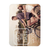  typografie | Foto Save the Date Magnet Magneet (Verticaal)