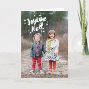 Typografie foto van voeux de Noël Feestdagen Kaart