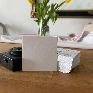 Typografie, gelb, schwarz, Cool und Dezent Vierkante Visitekaartje