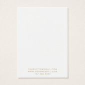 Typografie Gold Moon die juwelen tentoonstelt Kaar Visitekaartje (Achterkant)