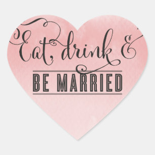TYPOGRAFIE HART script eet drink worden gehuwde te Sticker