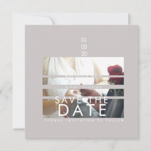 Typografie Harten Save The Dates Foto Blinds Kaart