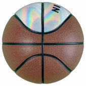 Typografie Holographic Name Player Number Custom Basketbal (Rechts)