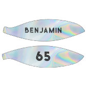 Typografie Holographic Name Player Number Custom Basketbal (Panelen)