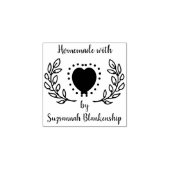Typografie Homemade Stippen Heart Custom Rubber St Rubberstempel (Afrduk)