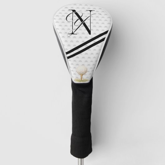 typografie initialen monogram N+Y Golfheadcover (Voorkant)