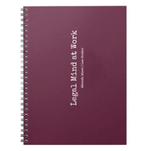 Typografie Juridisch Denken Rechtenstudent Trendy Notitieboek