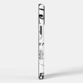 Typografie-kalligrafie Parijs Frankrijk Eiffel Tow Case-Mate iPhone Case (Achterkant / Rechts)