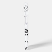 Typografie-kalligrafie Parijs Frankrijk Eiffel Tow Case-Mate iPhone Case (Achterkant / Links)