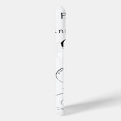 Typografie-kalligrafie Parijs Frankrijk Eiffel Tow Case-Mate iPhone Case (Achterkant / Rechts)