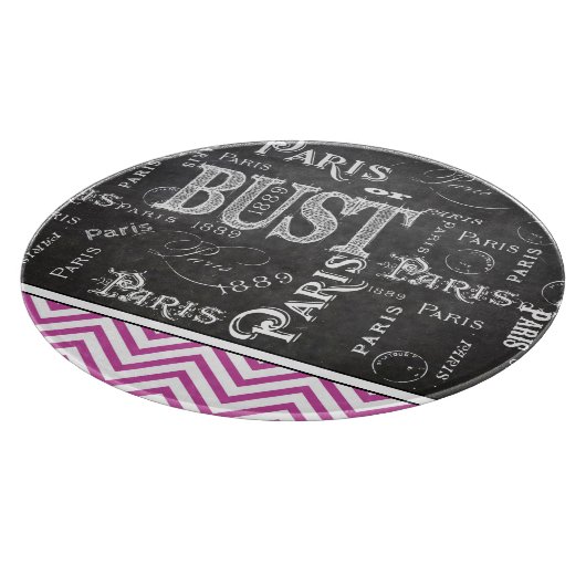 Typografie-kalligrafie Parijs Frankrijk Eiffel Tow Snijplank (Hoek)