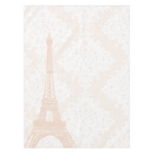 Typografie-kalligrafie Parijs Frankrijk Eiffel Tow Tafelkleed