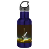 Typografie-kalligrafie Parijs Frankrijk Eiffel Tow Waterfles (Voorkant)