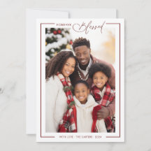 Typografie Kerstkaart 'Forever Blessed'