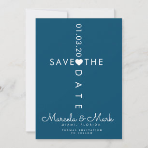 Typografie Kruis Save The Dates Kaart