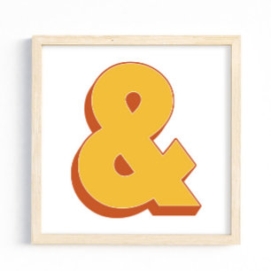 Typografie Kunstposter, Ampersand &, Vet Type Poster