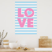 Typografie LIEFDE Poster (Keuken)