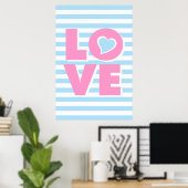 Typografie LIEFDE Poster (Thuiskantoor)