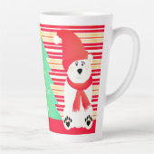 Typografie met polaire beren latte mok (Rechts)