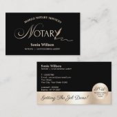 Typografie Mobile Notional & Loan Signing Agent La Visitekaartje (Voorkant / Achterkant)