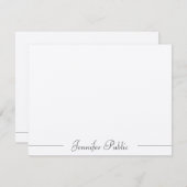 Typografie Moderne Minimale Sjabloon Felt Ecru (Voorkant / Achterkant)