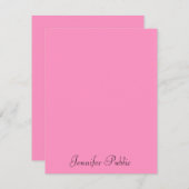 Typografie Moderne Minimale Sjabloon Roze (Voorkant / Achterkant)