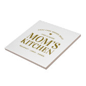 Typografie Mom's Kitchen Custom Tegeltje (Zijkant)