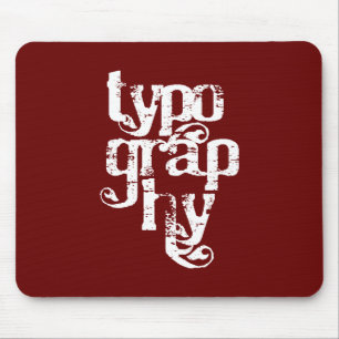 Typografie Mousepad Muismat