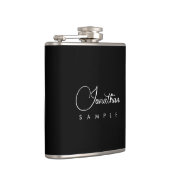 Typografie Naam Modern Elegant Clean Sjabloon Heupfles (Rechts)