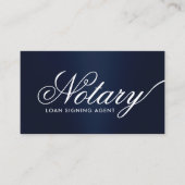 Typografie Navy Blue Visitekaartje (Voorkant)