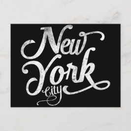 typografie New York City Briefkaart