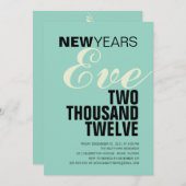 TYPOGRAFIE NIEUWE JAREN | OPENBARE PARTIJEN KAART (Voorkant / Achterkant)