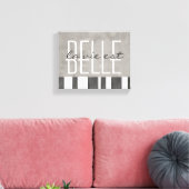 typografie omwikkeld canvas la vie est belle (Insitu (Woonkamer))