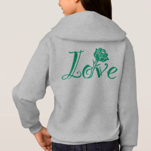 Typografie ontmoet Natuur: het liefde Roos