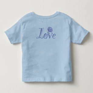 Typografie ontmoet Natuur: het liefde Roos Kinder Shirts
