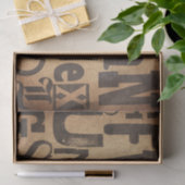 Typografie Ontvlechtings- of onderhuidpapier Tissuepapier (Geschenk)