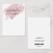 Typografie-oorringen voor sieraden visitekaartje (Voorkant / Achterkant)