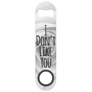 Typografie op elegant Roos Speed Flessenopener