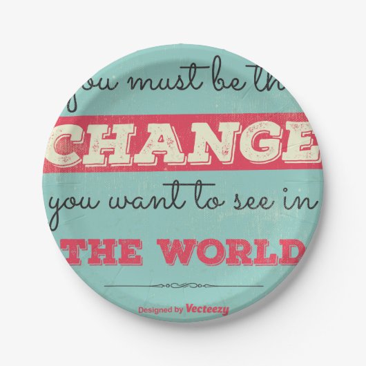 typografie papieren bordje (Voorkant)