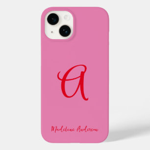Typografie PInk Rood Modern Vrouwelijk Case-Mate iPhone 14 Hoesje