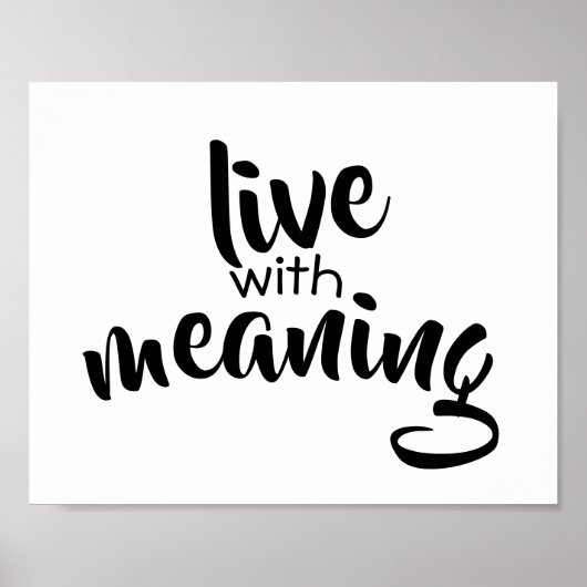 typografie poster zwart - wit (Voorkant)