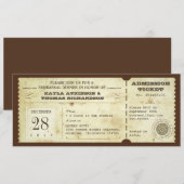  typografie repetitie dinerticket -invite kaart (Voorkant / Achterkant)