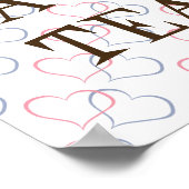 Typografie Romantic Quote je day Tea Love Poster (Hoek)