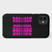 TYPOGRAFIE ROZE 'WEES AARDIG' TEXTEFFECT Case-Mate iPhone CASE (Achterkant (horizontaal))