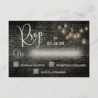 Typografie RSVP, Industrial Bricks, Lights